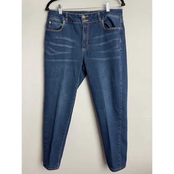 Tahari Denim - Tahari Dark Wash Slim Fit Jeans | Size 12/31 | Stretch Denim